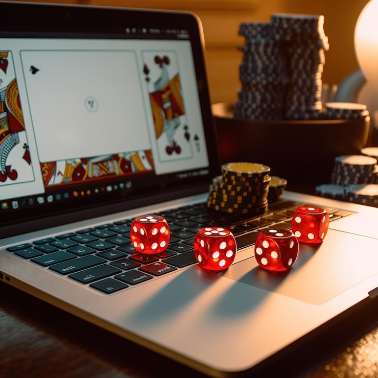 Domino QQ game table interface showing player positions and domino tiles